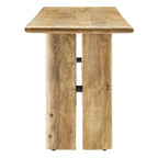 Banc de salle à manger en bois 58 po, Chêne / Noyer, 3 places