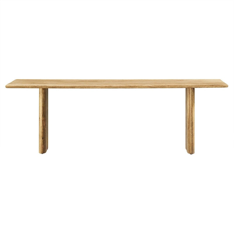 Banc de salle à manger en bois 58 po, Chêne / Noyer, 3 places