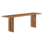 Banc de salle à manger en bois 58 po, Chêne / Noyer, 3 places
