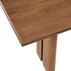 Banc de salle à manger en bois 58 po, Chêne / Noyer, 3 places