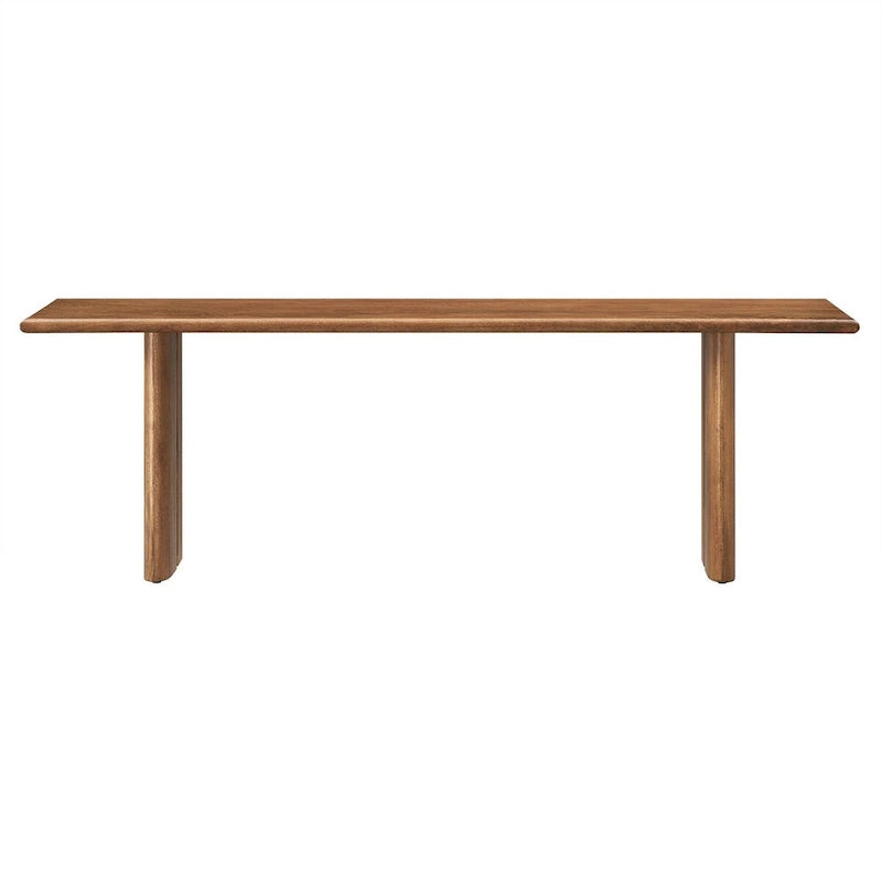 Banc de salle à manger en bois 58 po, Chêne / Noyer, 3 places
