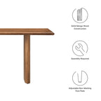Banc de salle à manger en bois 58 po, Chêne / Noyer, 3 places