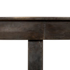 Bout de canapé rond avec plateau en métal, Bronze / Chêne, 1 place