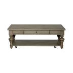 Ensemble de 3 tables basses et tables d'appoint style ferme taupe poussiéreux