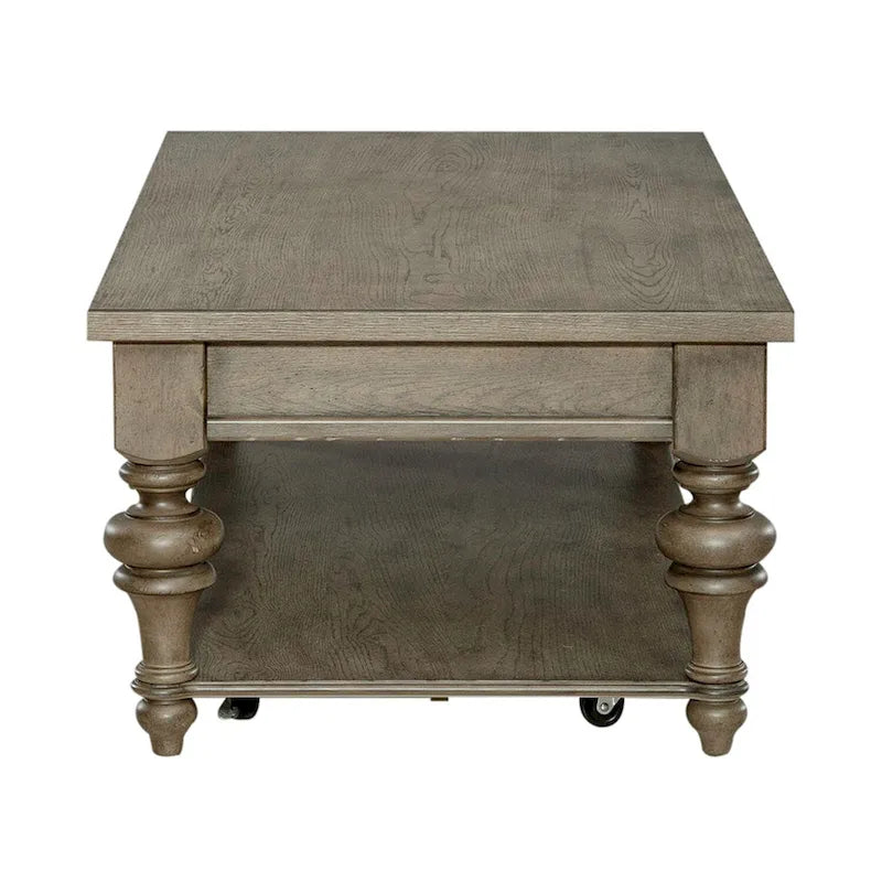 Ensemble de 3 tables basses et tables d'appoint style ferme taupe poussiéreux