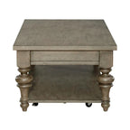 Ensemble de 3 tables basses et tables d'appoint style ferme taupe poussiéreux