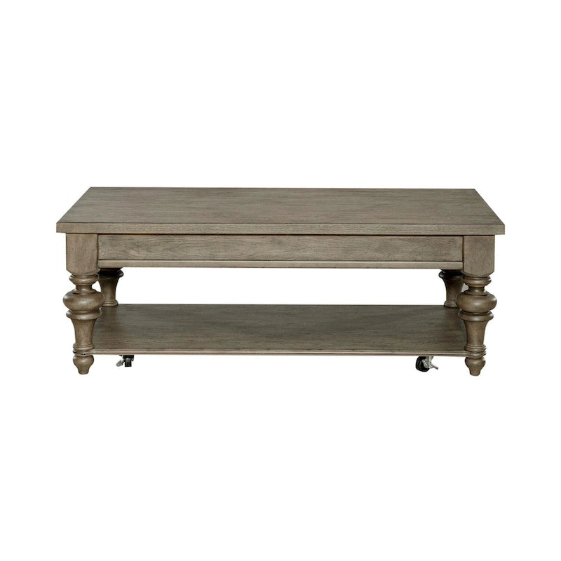Ensemble de 3 tables basses et tables d'appoint style ferme taupe poussiéreux