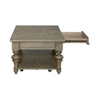 Ensemble de 3 tables basses et tables d'appoint style ferme taupe poussiéreux