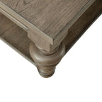 Ensemble de 3 tables basses et tables d'appoint style ferme taupe poussiéreux