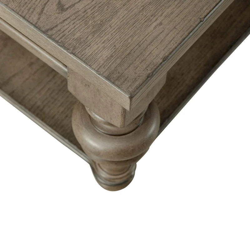 Ensemble de 3 tables basses et tables d'appoint style ferme taupe poussiéreux