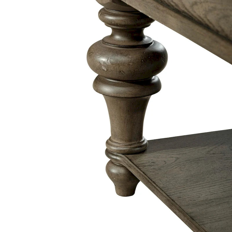 Ensemble de 3 tables basses et tables d'appoint style ferme taupe poussiéreux
