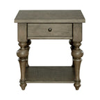 Ensemble de 3 tables basses et tables d'appoint style ferme taupe poussiéreux