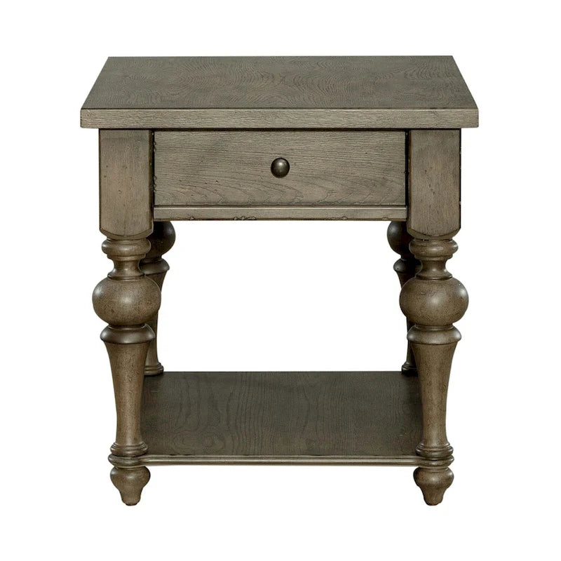Ensemble de 3 tables basses et tables d'appoint style ferme taupe poussiéreux