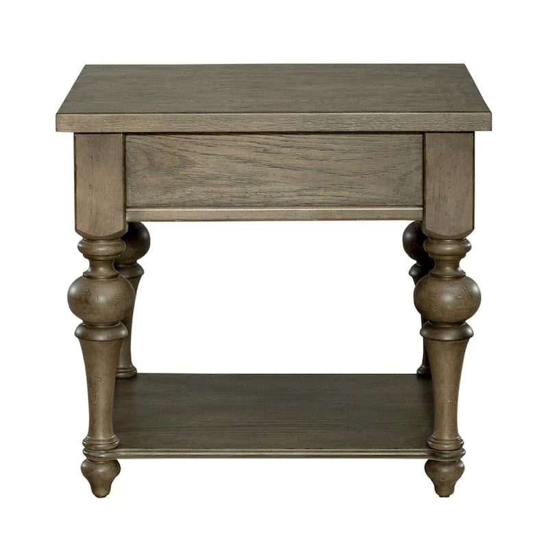 Ensemble de 3 tables basses et tables d'appoint style ferme taupe poussiéreux