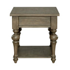 Ensemble de 3 tables basses et tables d'appoint style ferme taupe poussiéreux