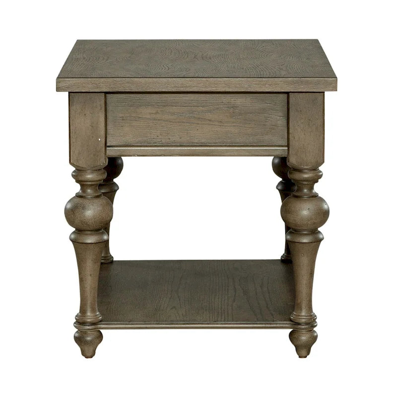 Ensemble de 3 tables basses et tables d'appoint style ferme taupe poussiéreux