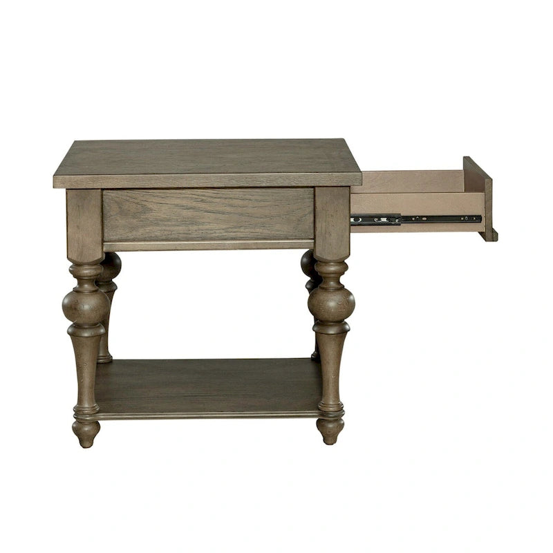 Ensemble de 3 tables basses et tables d'appoint style ferme taupe poussiéreux