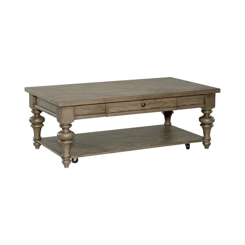 Ensemble de 3 tables basses et tables d'appoint style ferme taupe poussiéreux